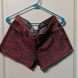 Volcom Pink Denim Jean Shorts High Voltage 13